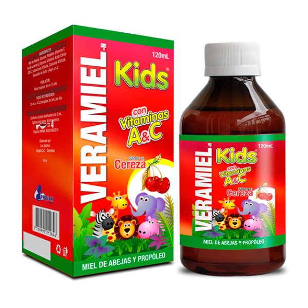 VERAMIEL KIDS 120 ml Sabor cereza